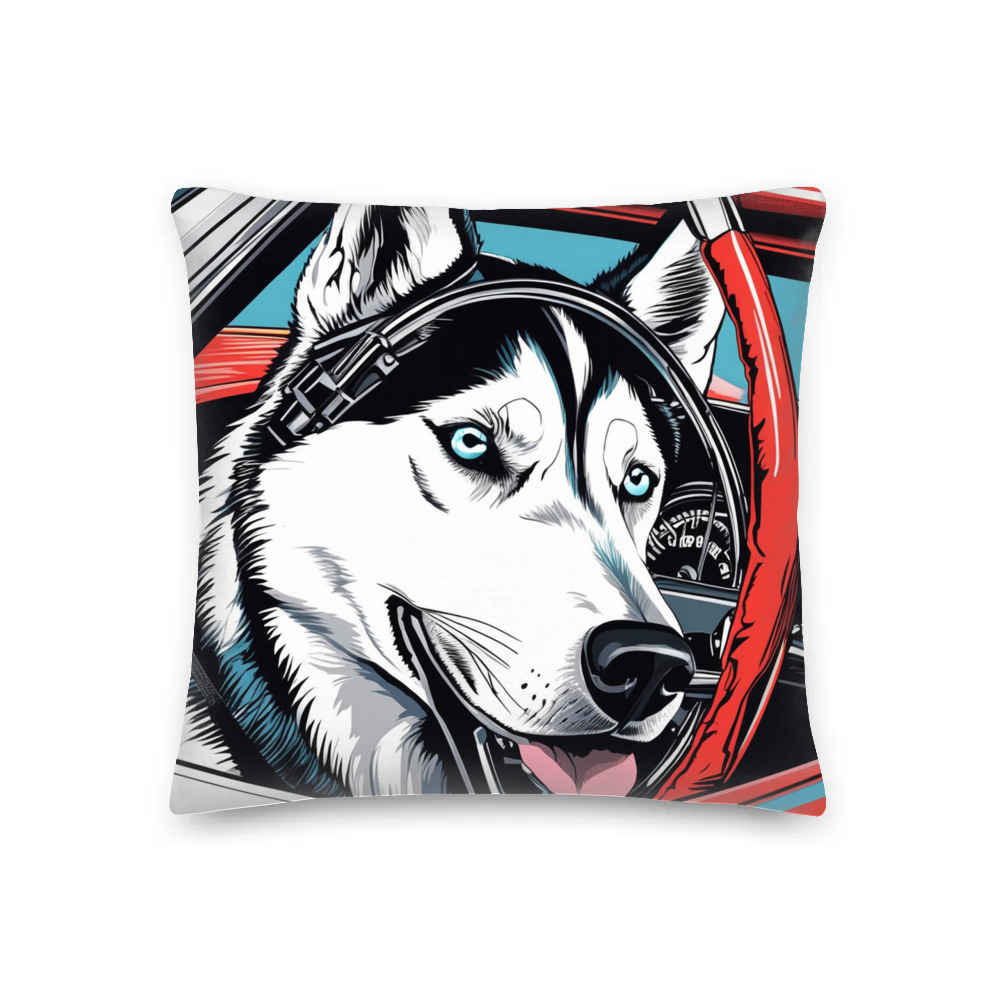PugMug Custom Siberian Husky Premium Pillow