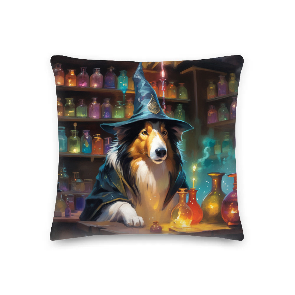 PugMug Custom Collie Premium Pillow
