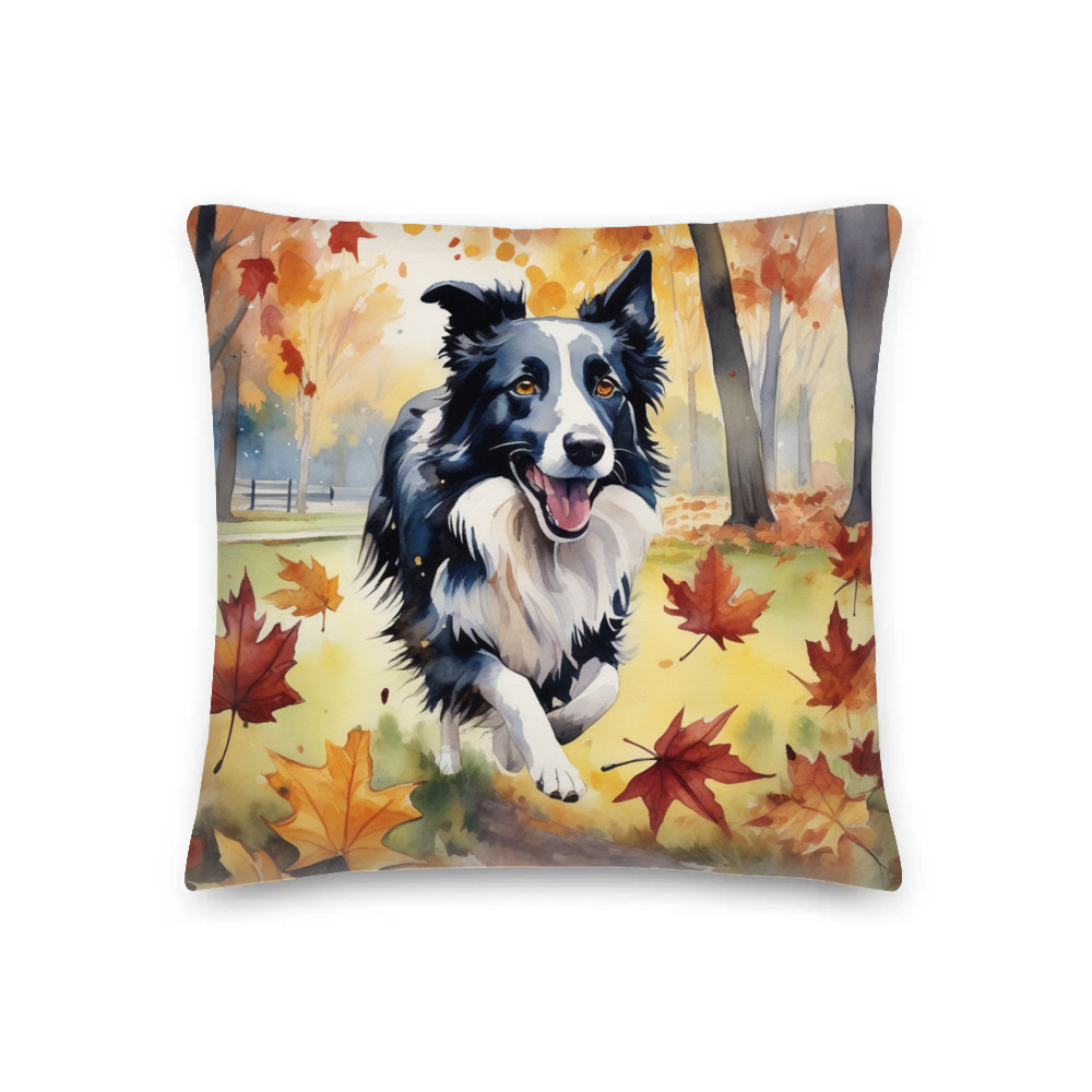 PugMug Custom Border Collie Premium Pillow