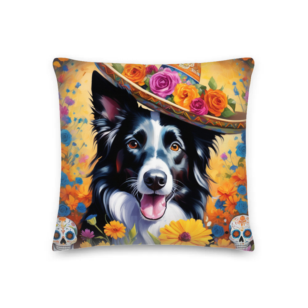 PugMug Custom Border Collie Premium Pillow