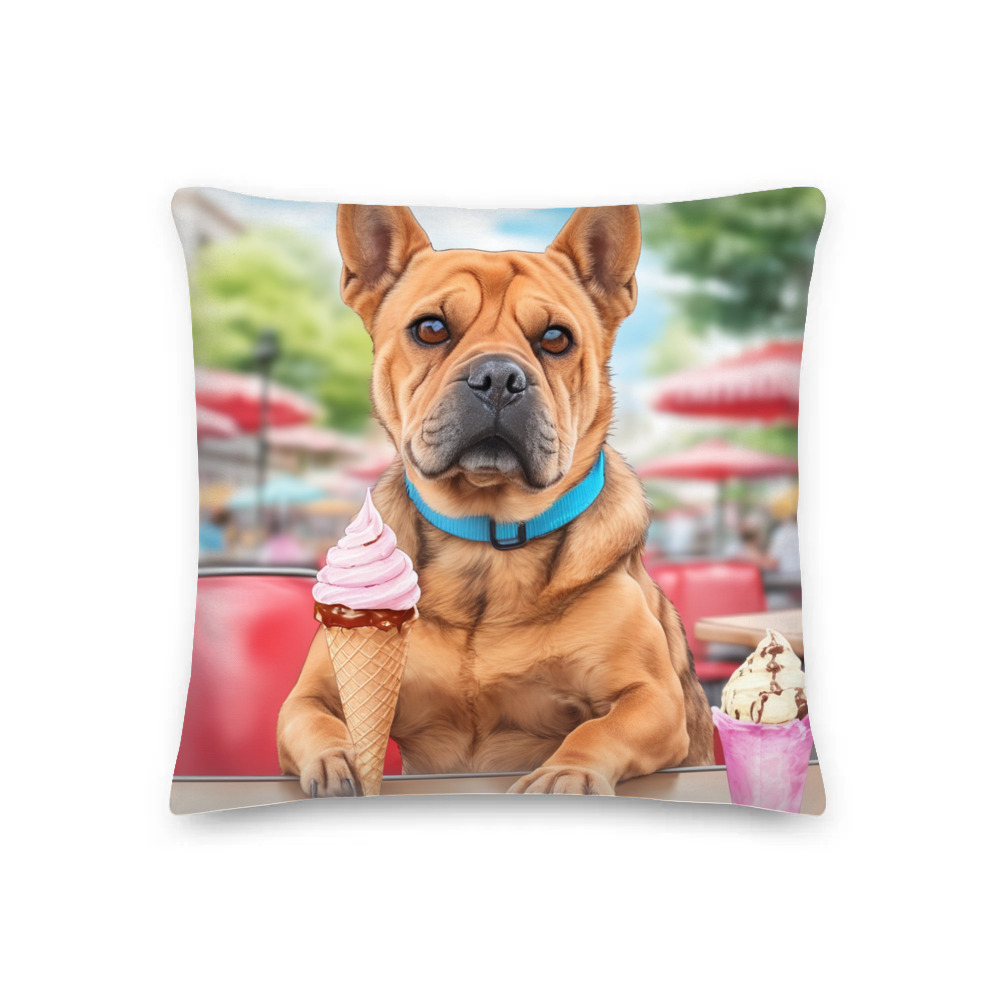 PugMug Custom Halina Premium Pillow