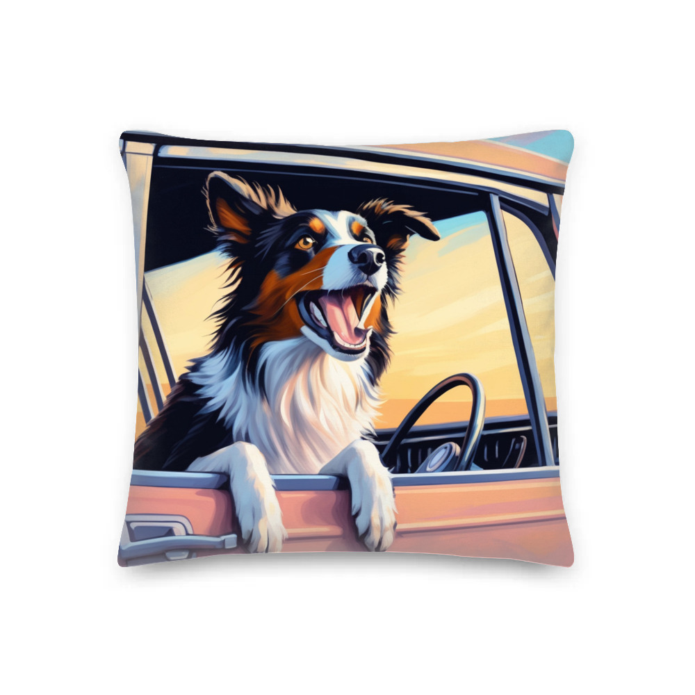 PugMug Custom Border Collie Premium Pillow