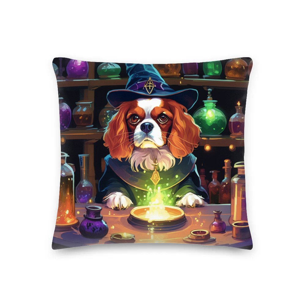 PugMug Custom Cavalier King Charles Spaniel Premium Pillow
