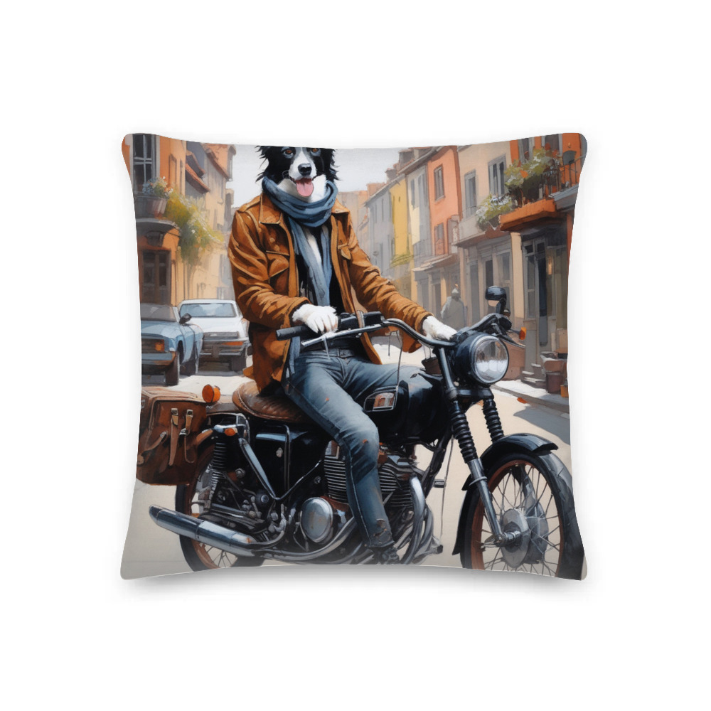 PugMug Custom Border Collie Premium Pillow