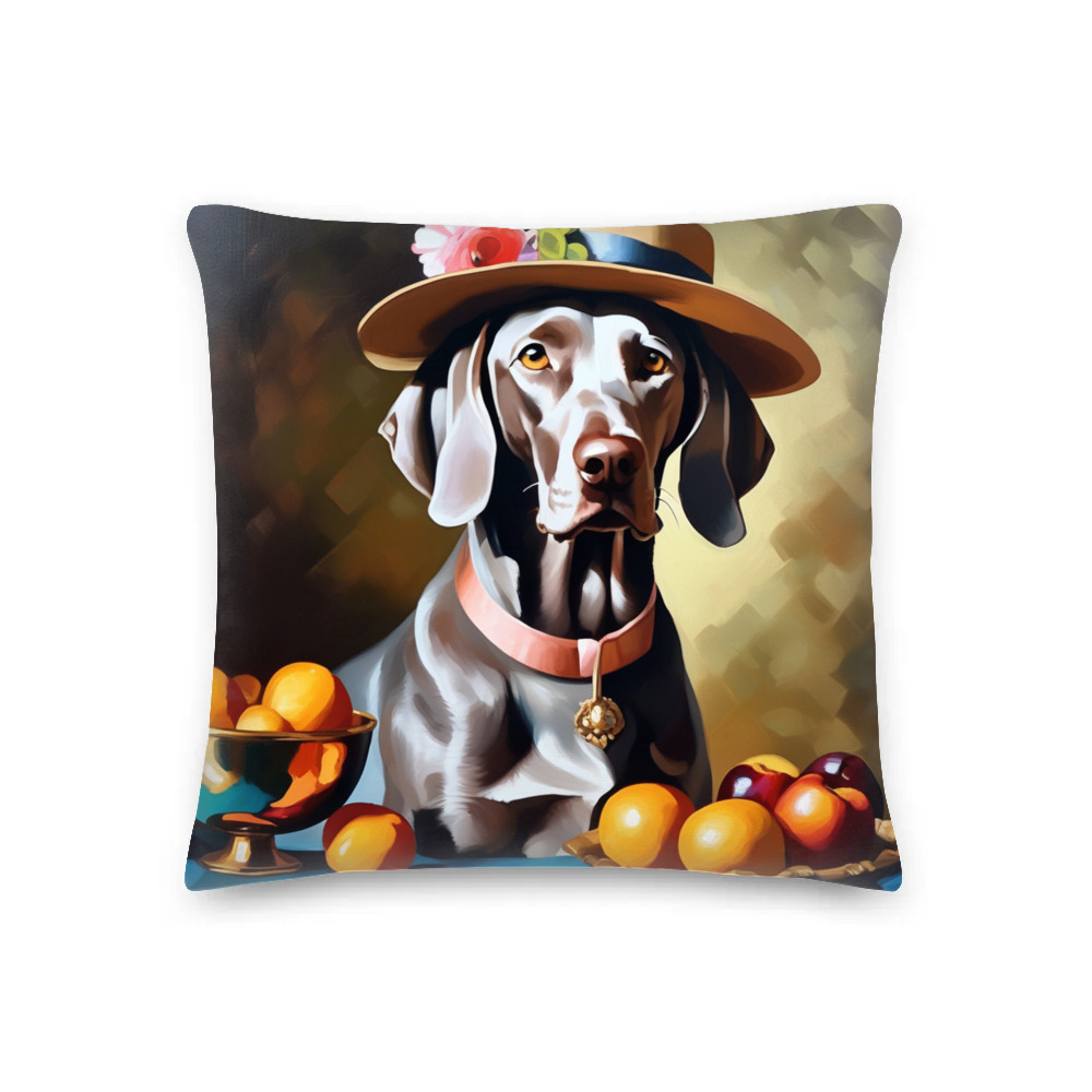 PugMug Custom Weimaraner Premium Pillow