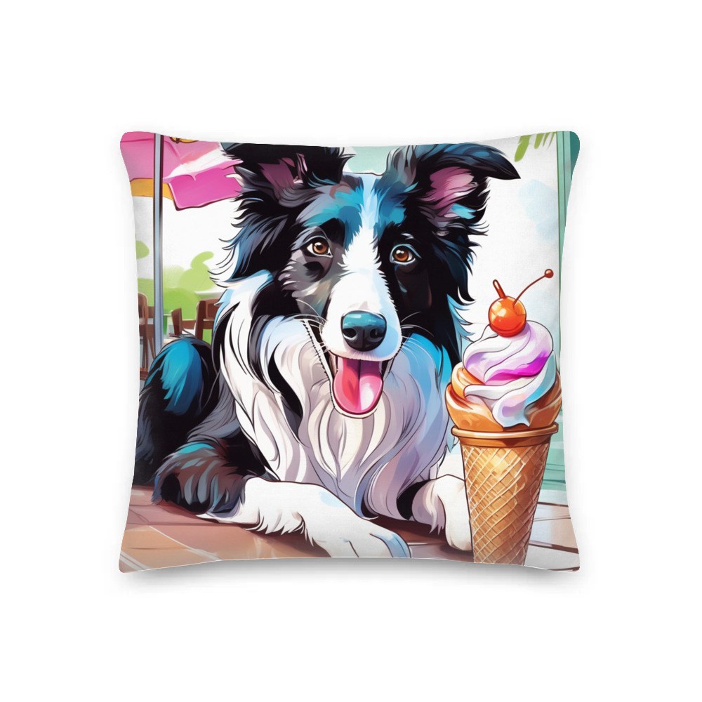 PugMug Custom Border Collie Premium Pillow