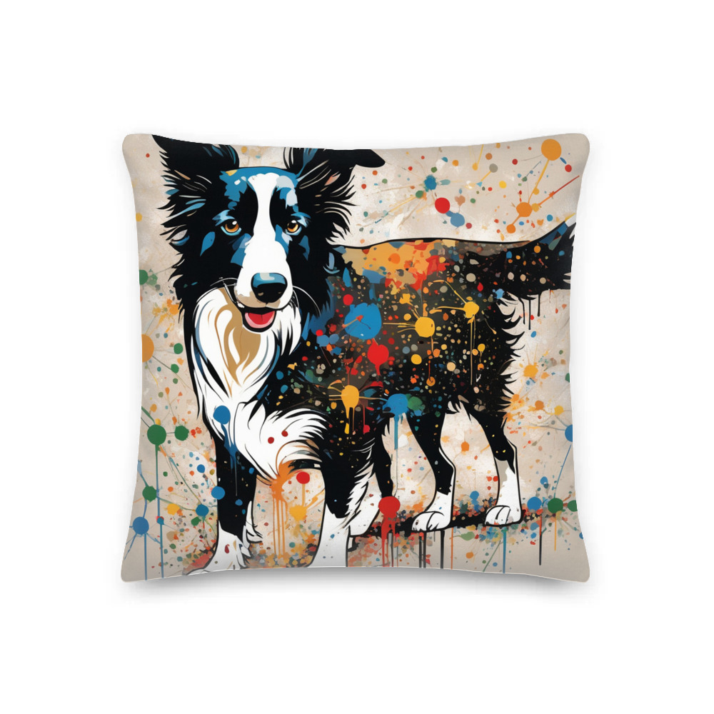 PugMug Custom Border Collie Premium Pillow