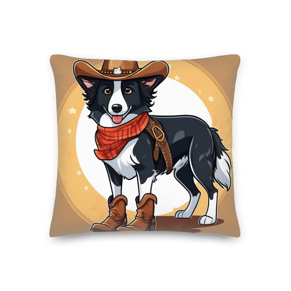 PugMug Custom Border Collie Premium Pillow