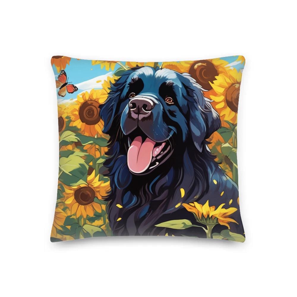PugMug Custom Newfoundland Premium Pillow