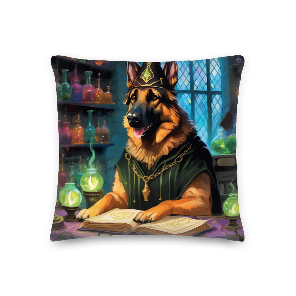 PugMug Custom German Shepherd Dog Premium Pillow