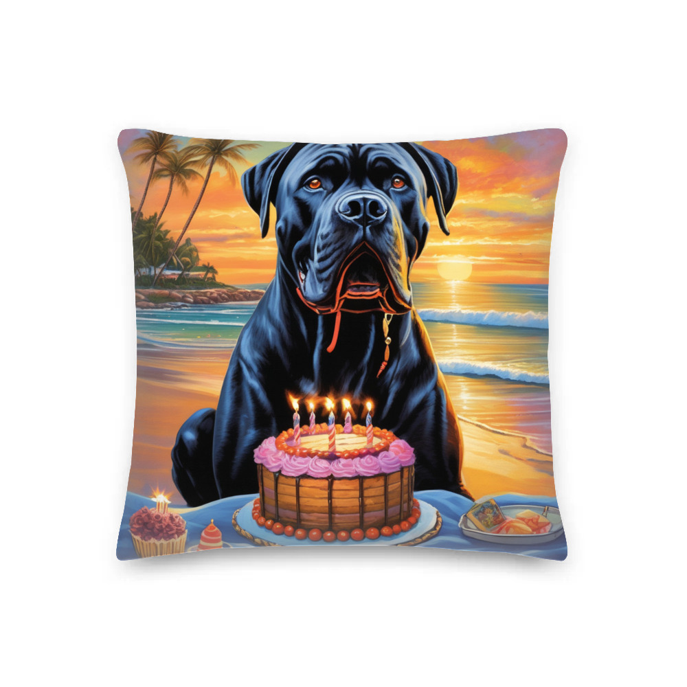 PugMug Custom Cane Corso Premium Pillow