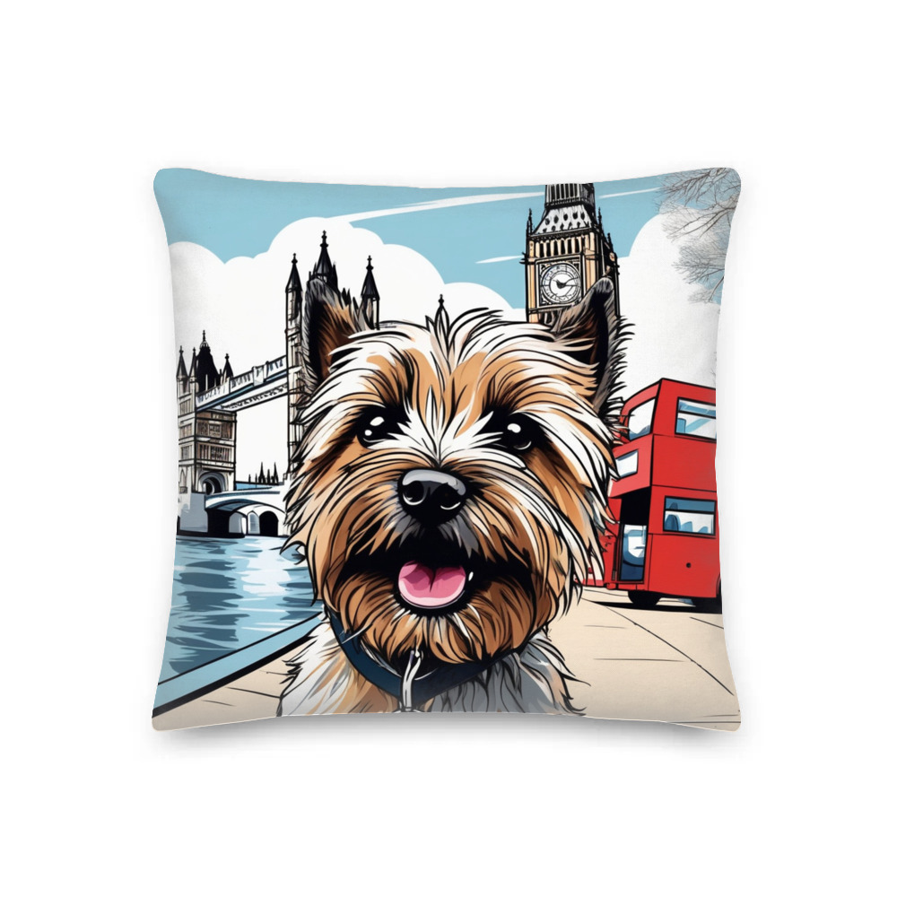 PugMug Custom Cairn Terrier Premium Pillow