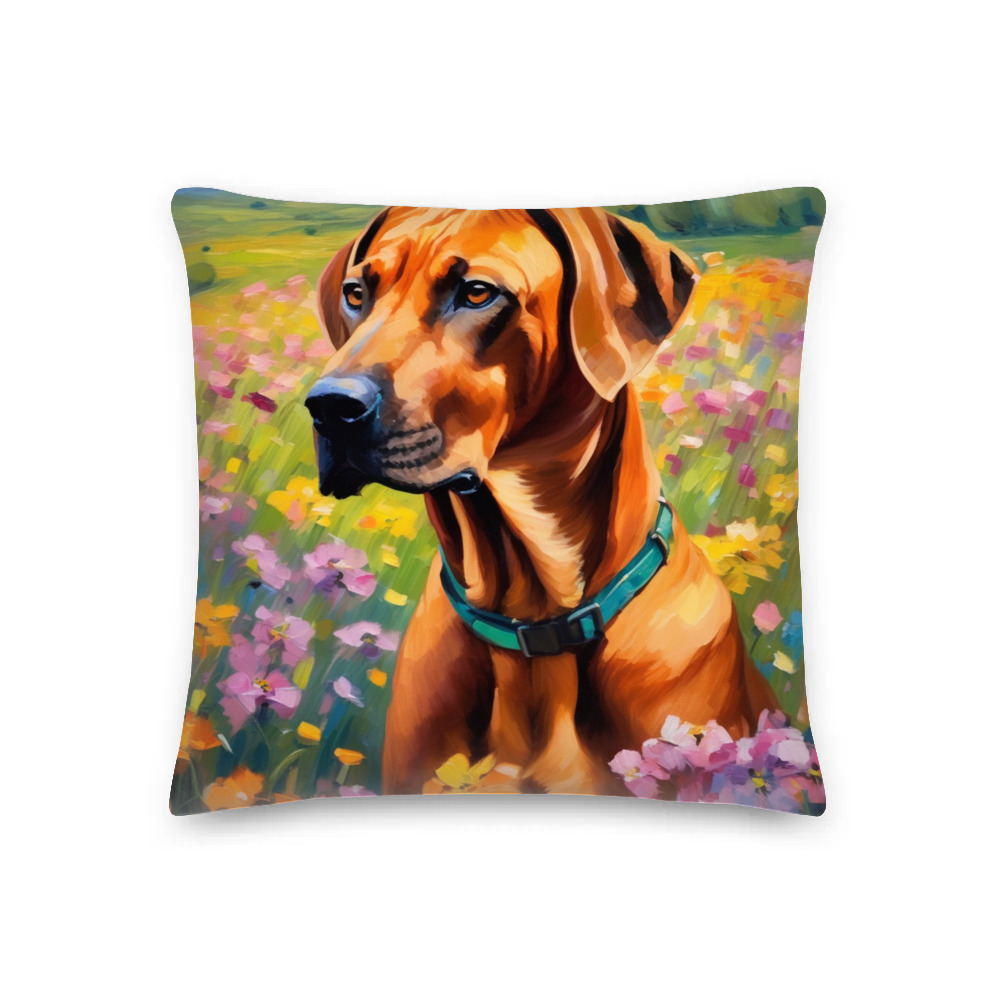 PugMug Custom Rhodesian Ridgeback Premium Pillow