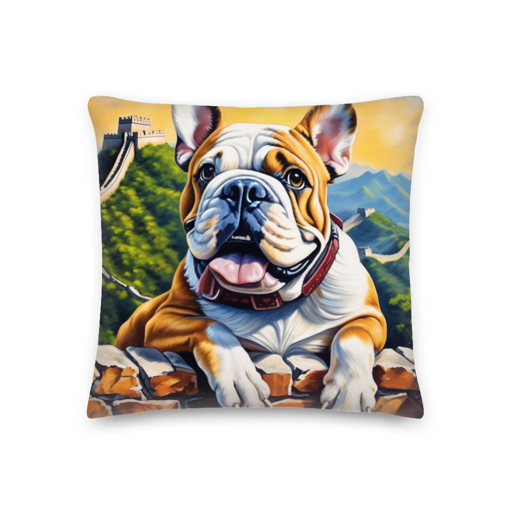 PugMug Custom Bulldog Premium Pillow