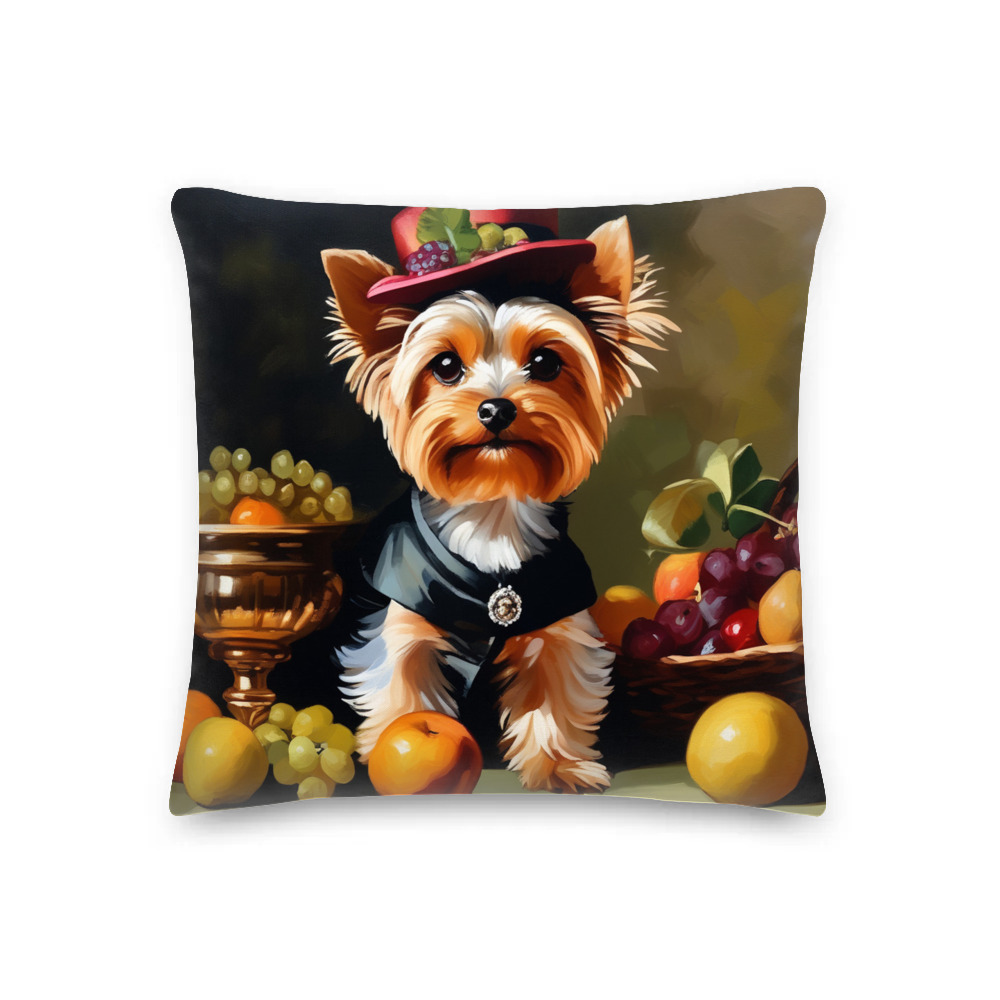PugMug Custom Yorkshire Terrier Premium Pillow