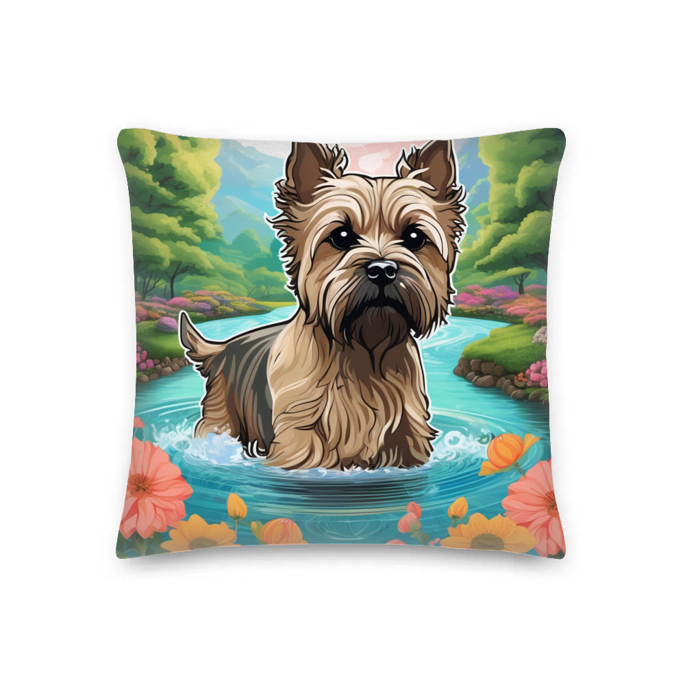 PugMug Custom Cairn Terrier Premium Pillow