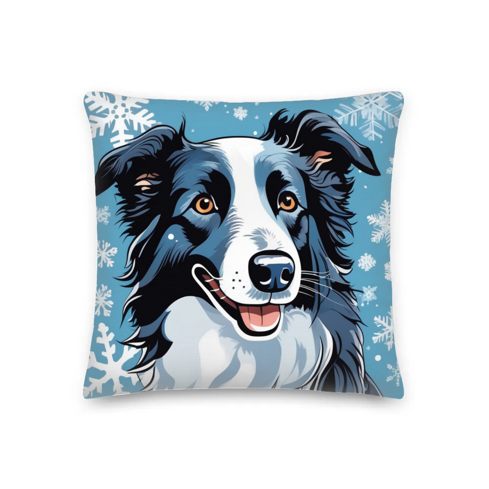 PugMug Custom Border Collie Premium Pillow