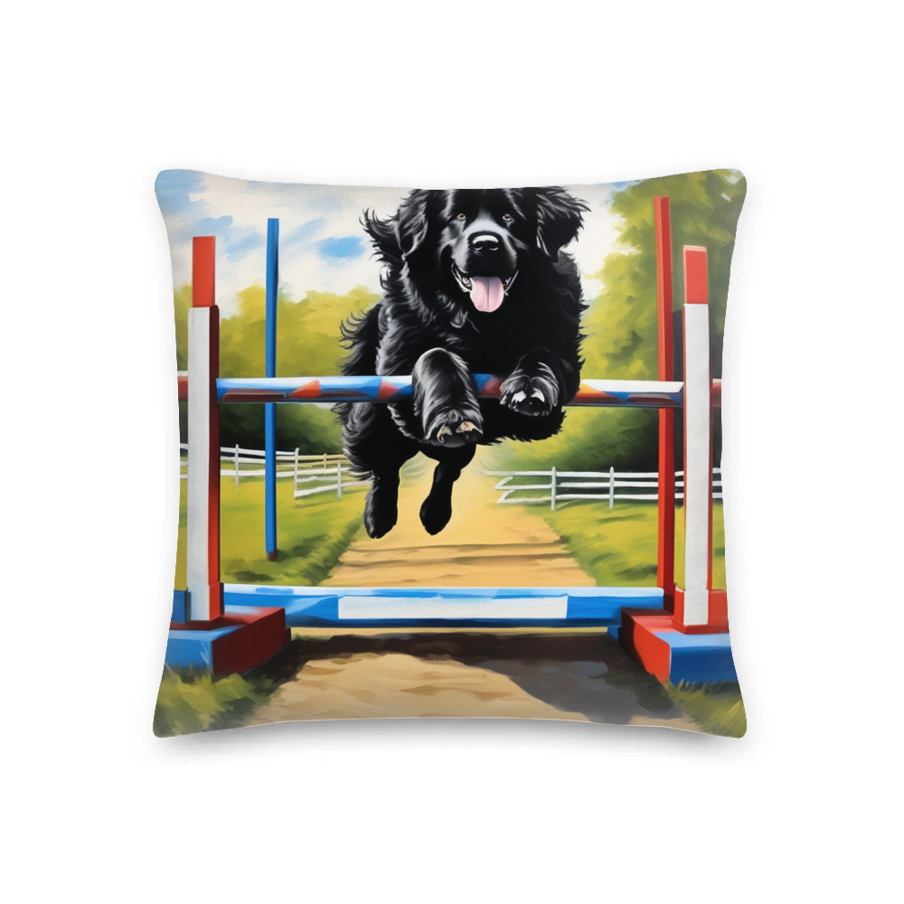 PugMug Custom Newfoundland Premium Pillow