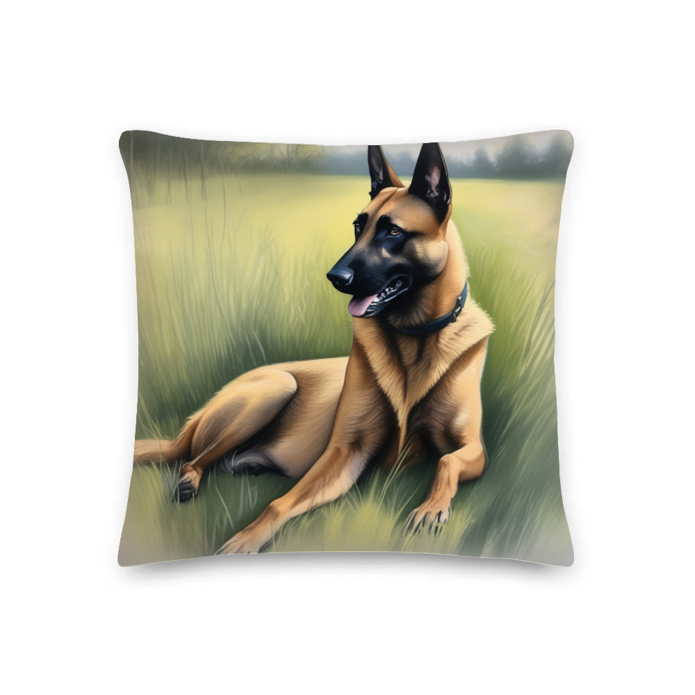 PugMug Custom Belgian Malinois Premium Pillow