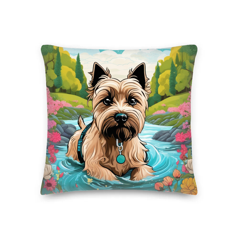 PugMug Custom Cairn Terrier Premium Pillow