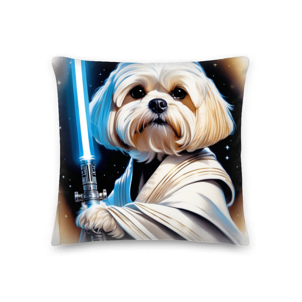 PugMug Custom Maltese Dog Premium Pillow