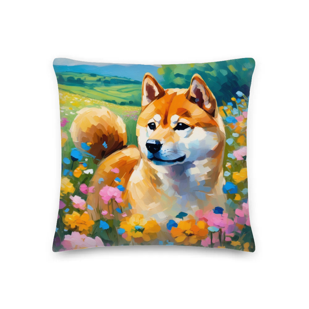 PugMug Custom Shiba Inu Premium Pillow