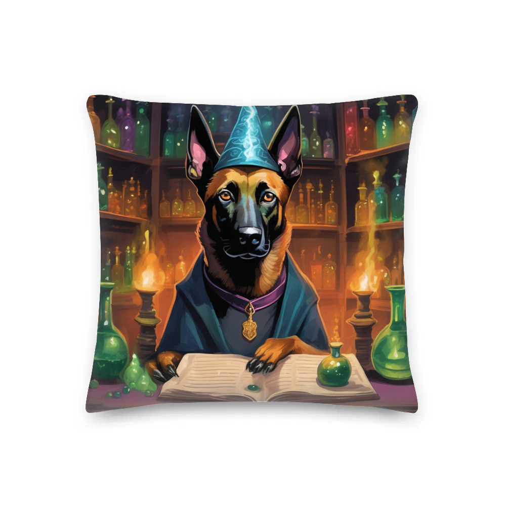 PugMug Custom Belgian Malinois Premium Pillow