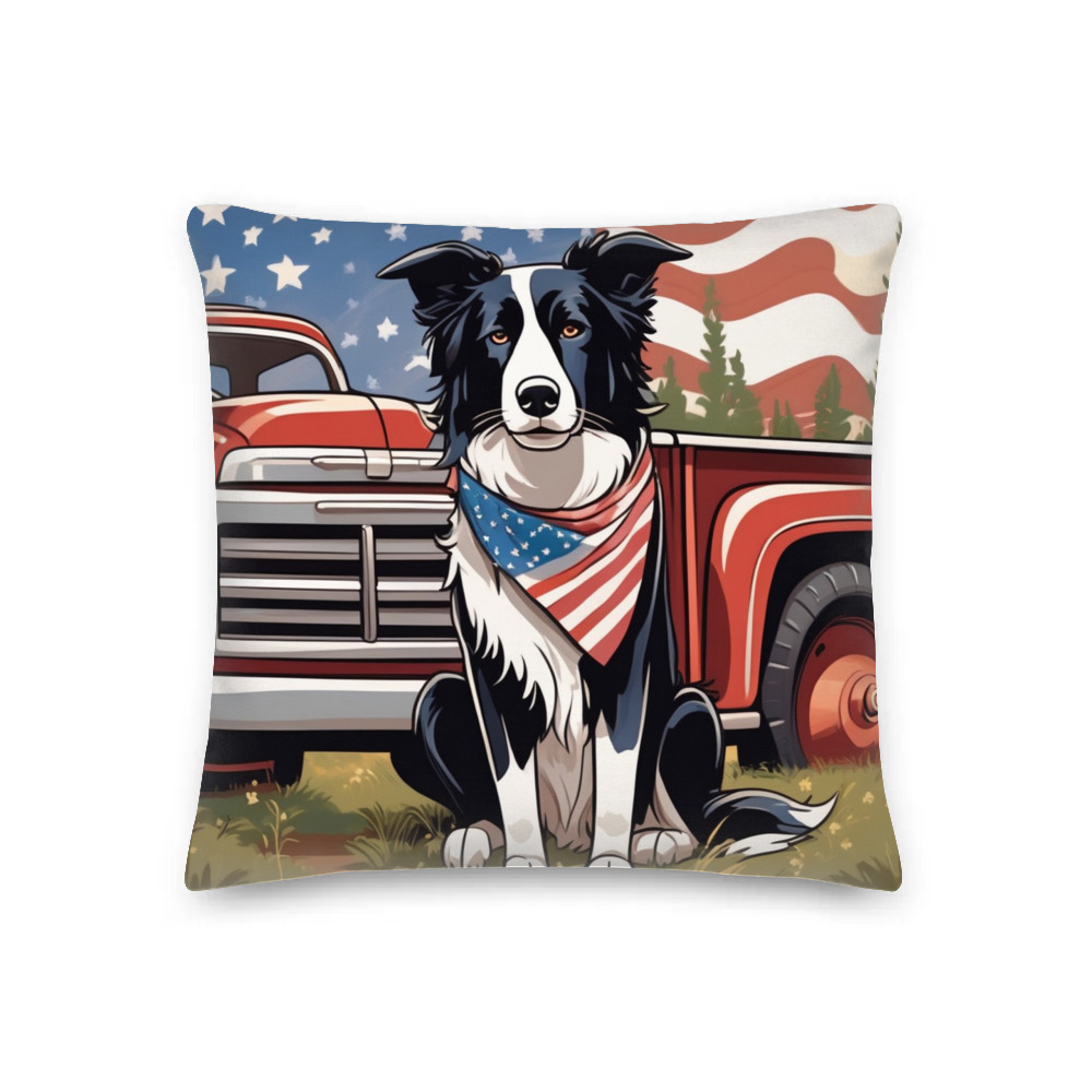 PugMug Custom Border Collie Premium Pillow