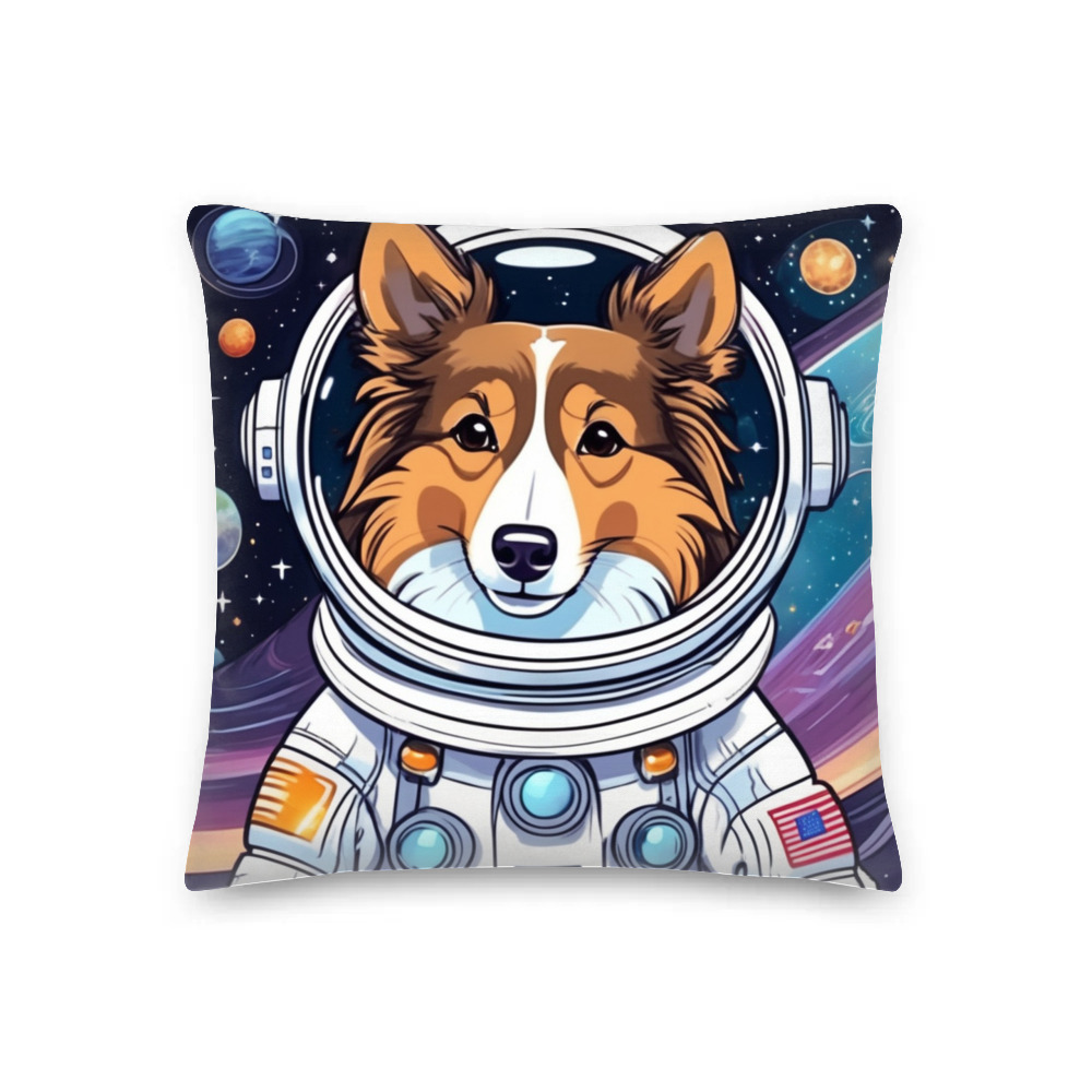 PugMug Custom Shetland Sheepdog Premium Pillow