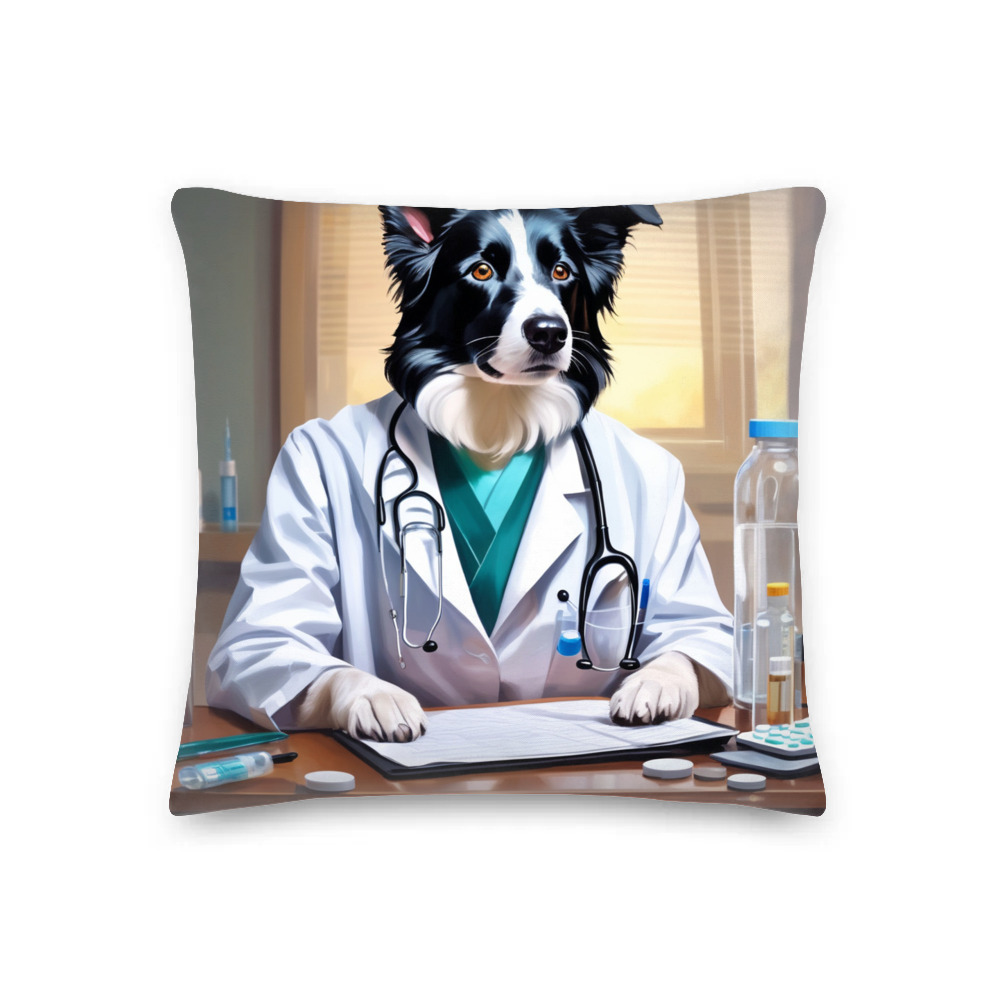 PugMug Custom Border Collie Premium Pillow