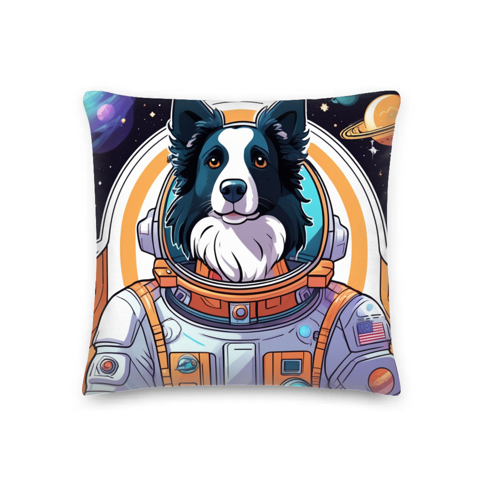 PugMug Custom Border Collie Premium Pillow