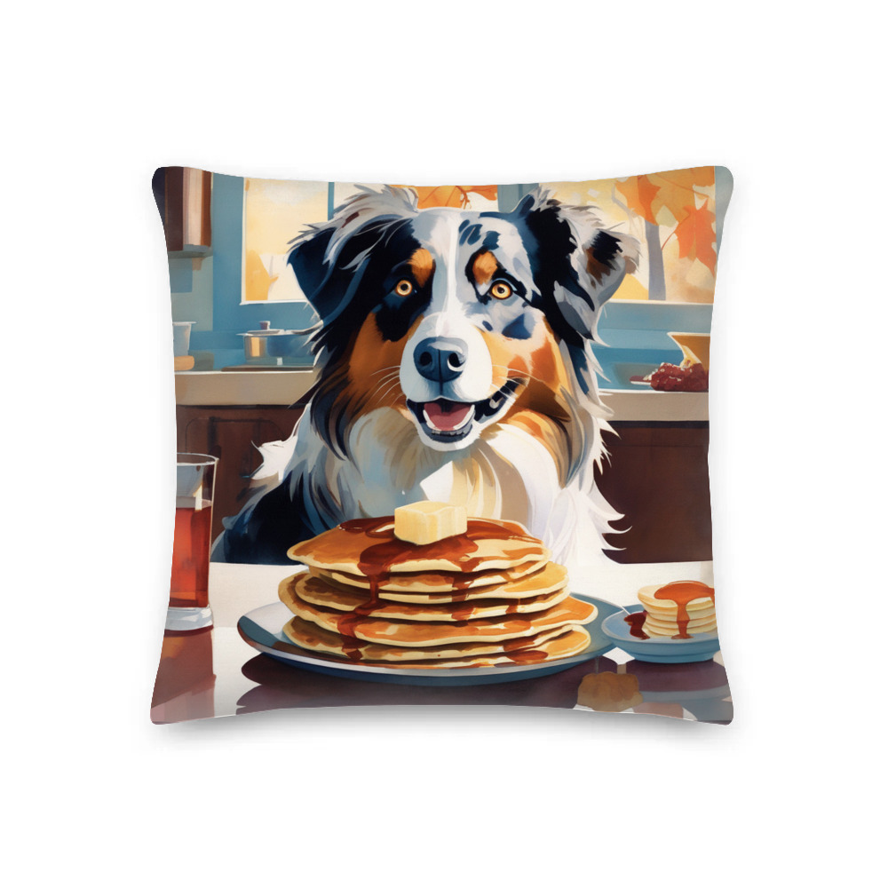 PugMug Custom Australian Shepherd Dog Premium Pillow