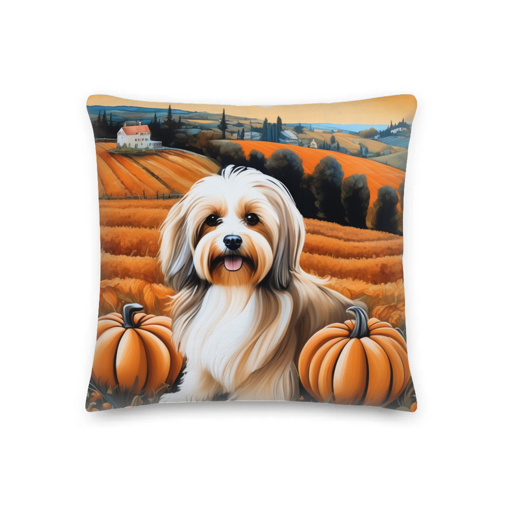 PugMug Custom Tan Havanese Dog Premium Pillow