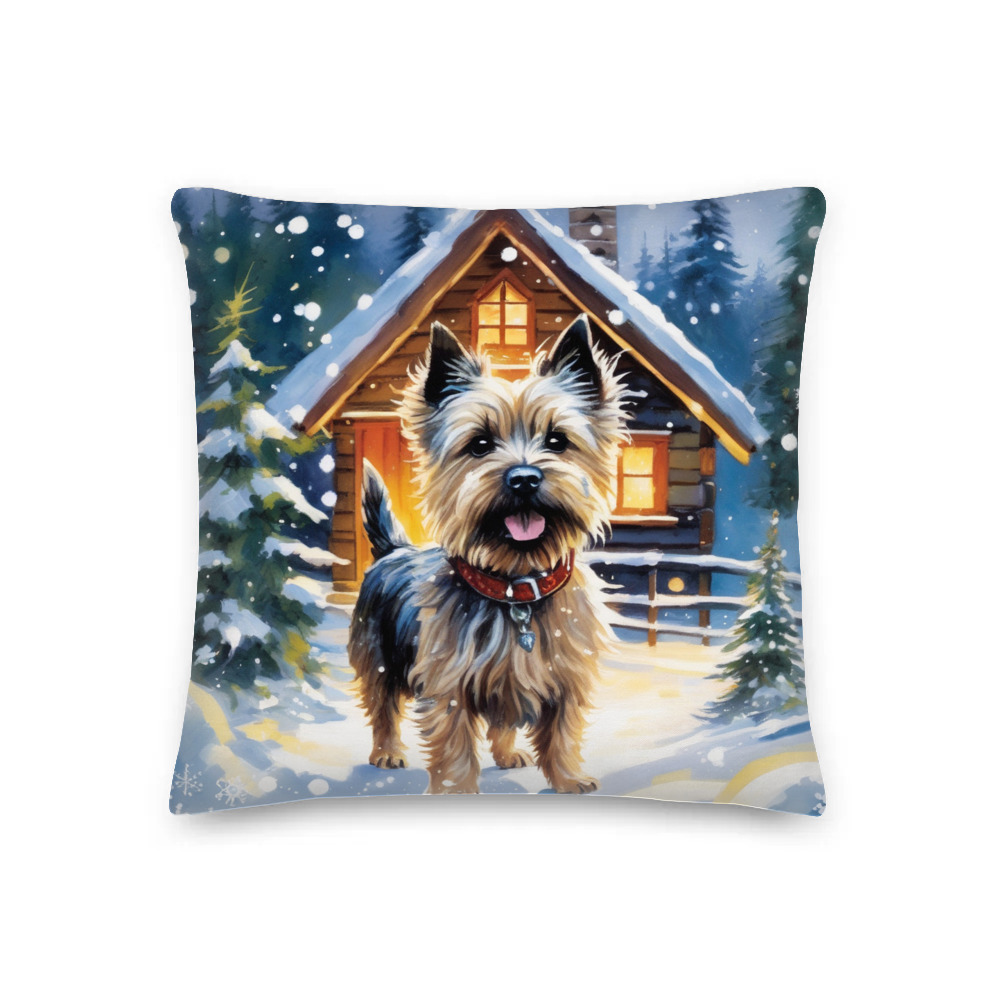 PugMug Custom Cairn Terrier Premium Pillow