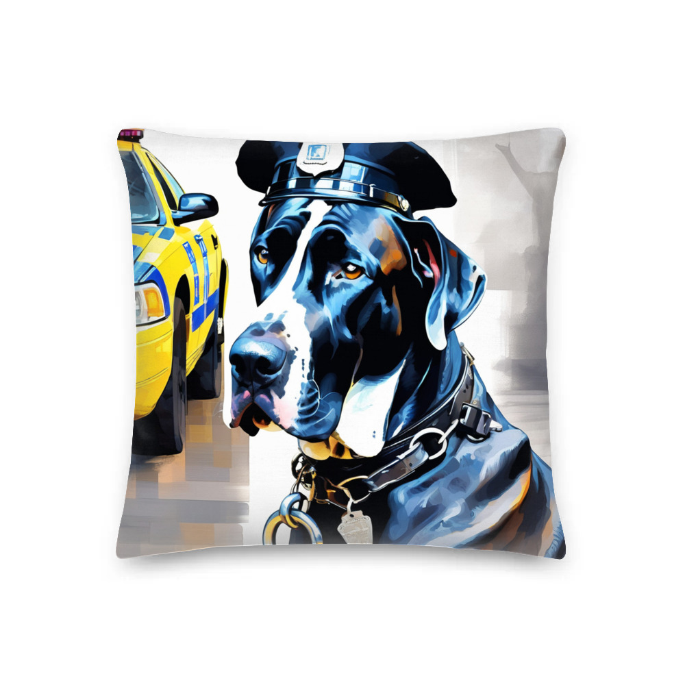 PugMug Custom Great Dane Premium Pillow