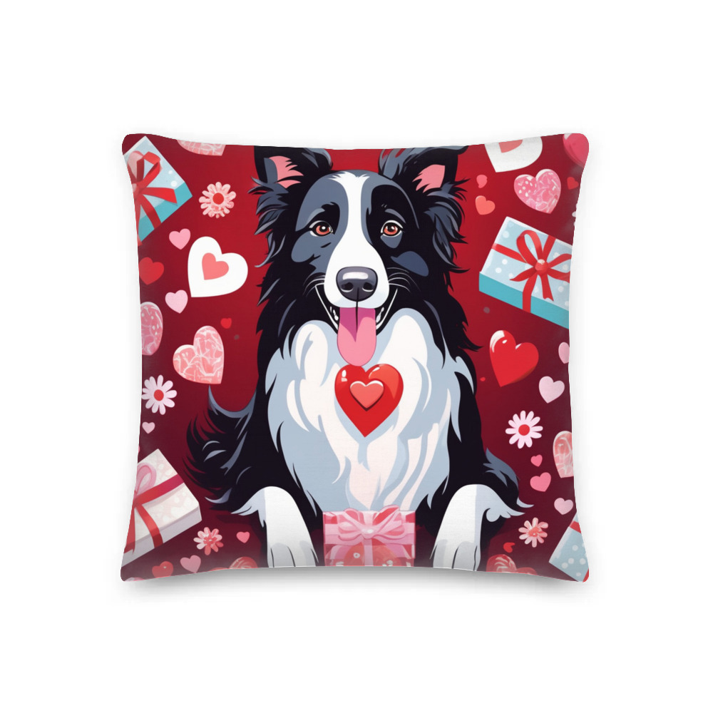 PugMug Custom Border Collie Premium Pillow