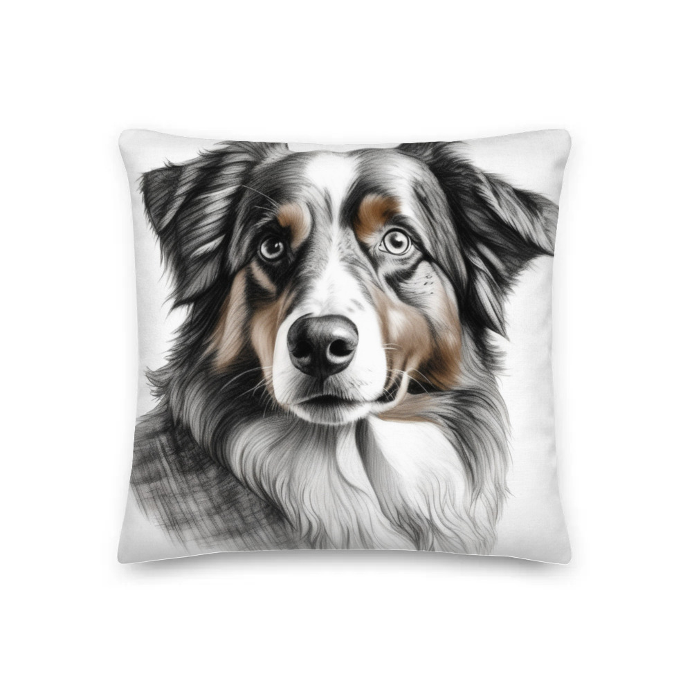 PugMug Custom Australian Shepherd Dog Premium Pillow