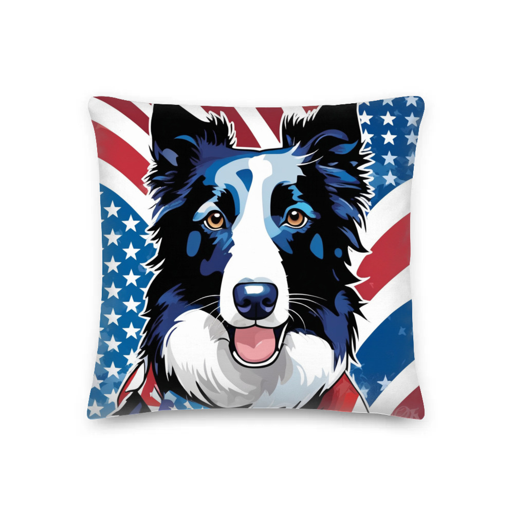 PugMug Custom Border Collie Premium Pillow