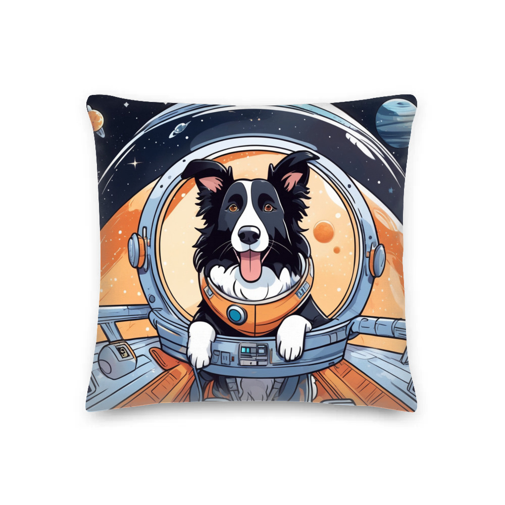PugMug Custom Border Collie Premium Pillow
