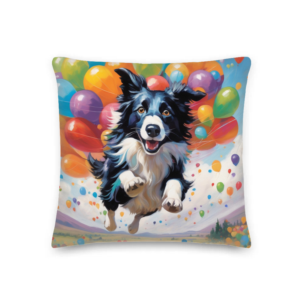 PugMug Custom Border Collie Premium Pillow
