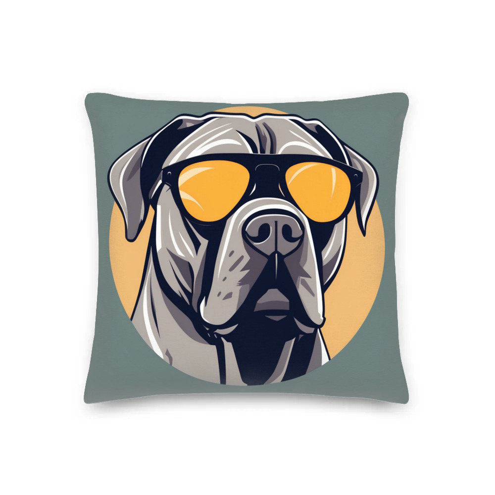 PugMug Custom Cane Corso Premium Pillow