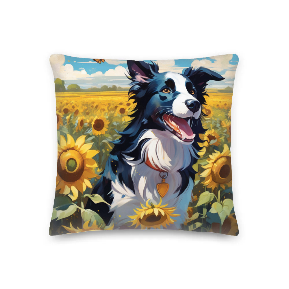 PugMug Custom Border Collie Premium Pillow
