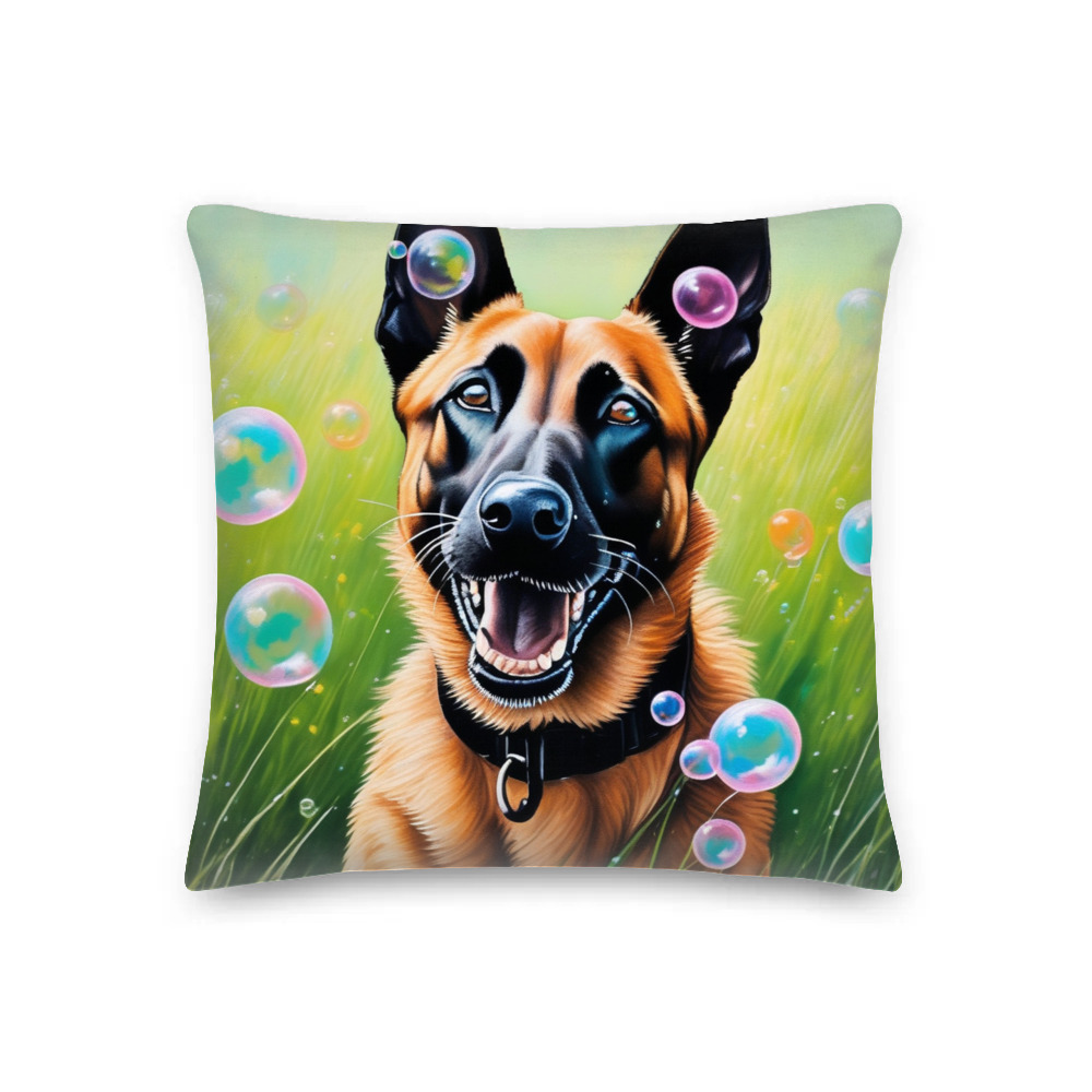 PugMug Custom Belgian Malinois Premium Pillow