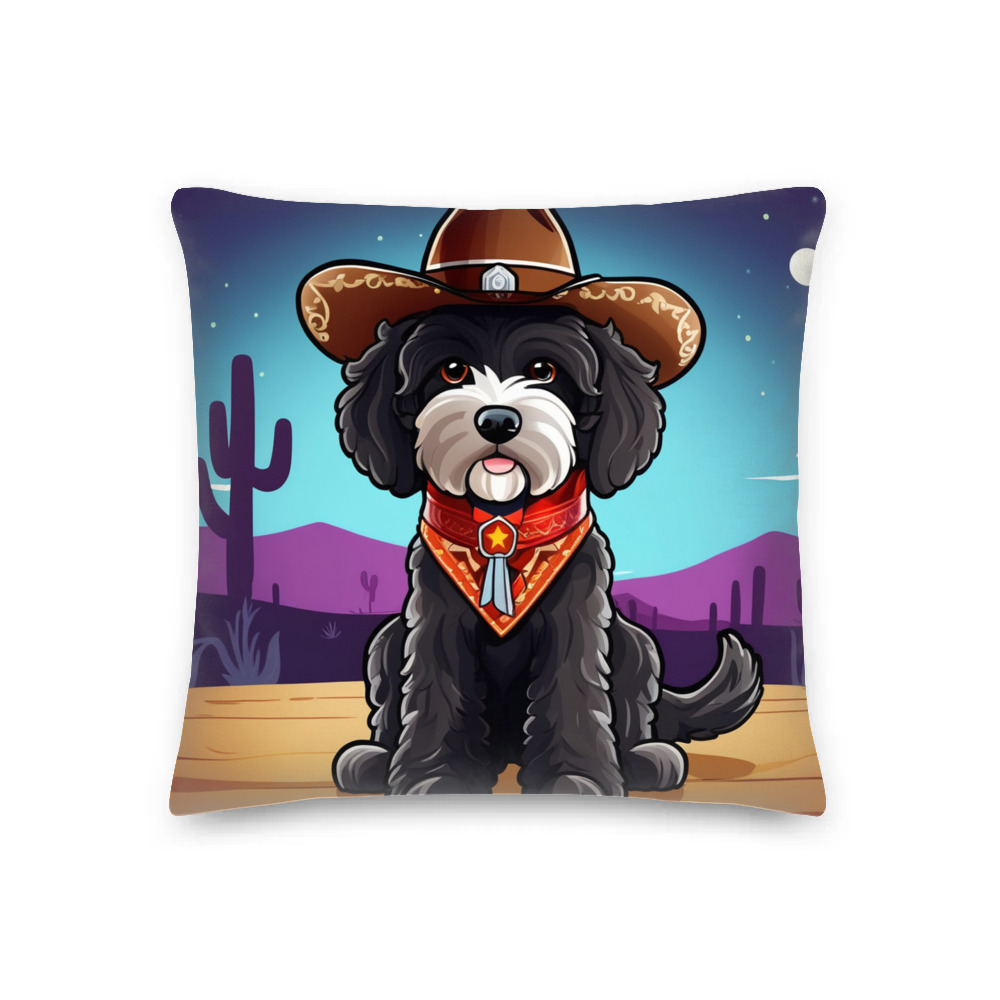 PugMug Custom Portuguese Water Dog Premium Pillow