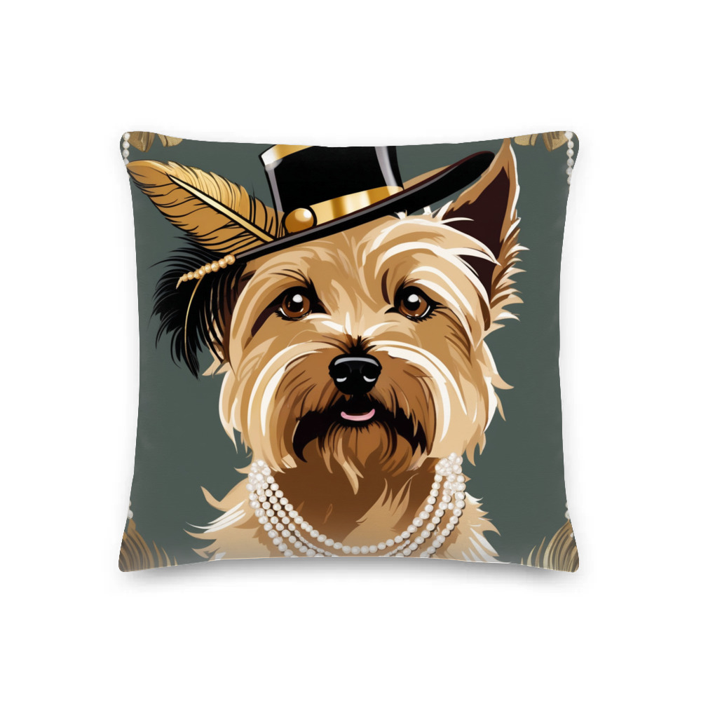 PugMug Custom Cairn Terrier Premium Pillow