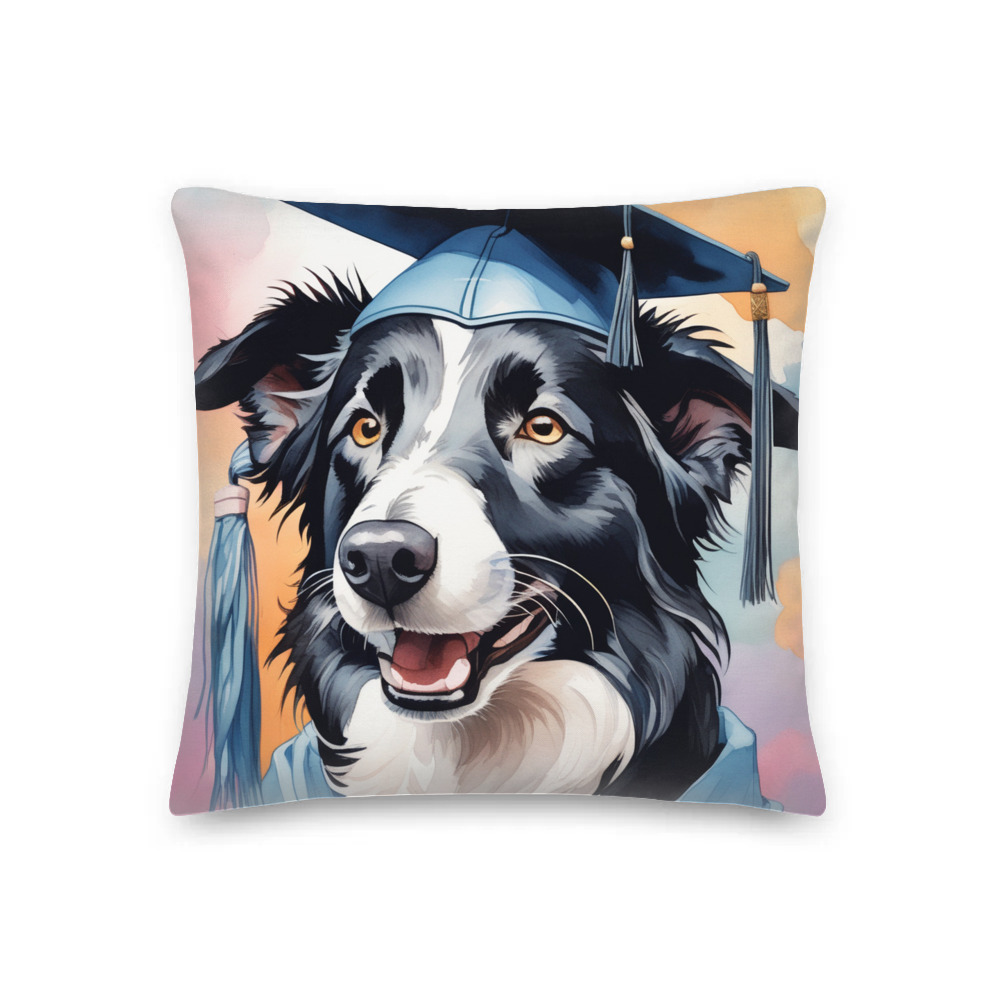 PugMug Custom Border Collie Premium Pillow