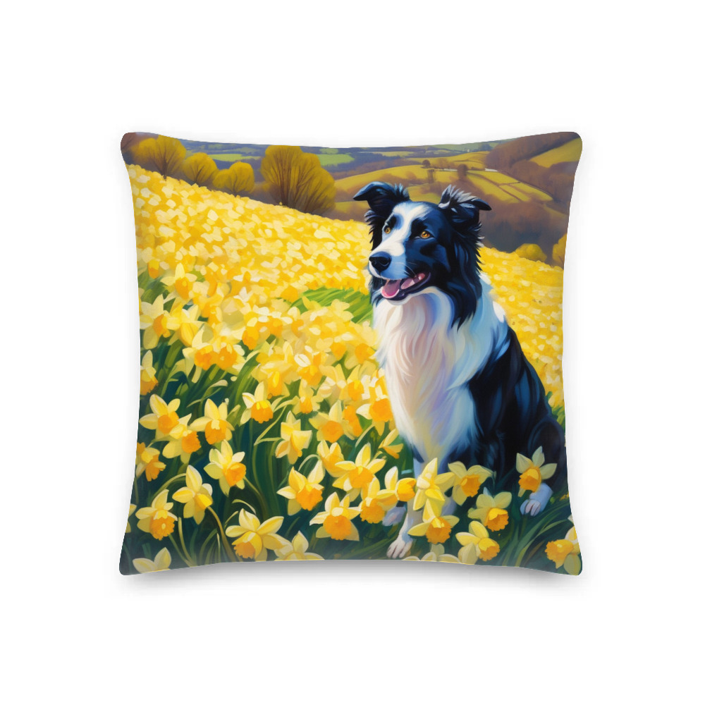 PugMug Custom Border Collie Premium Pillow