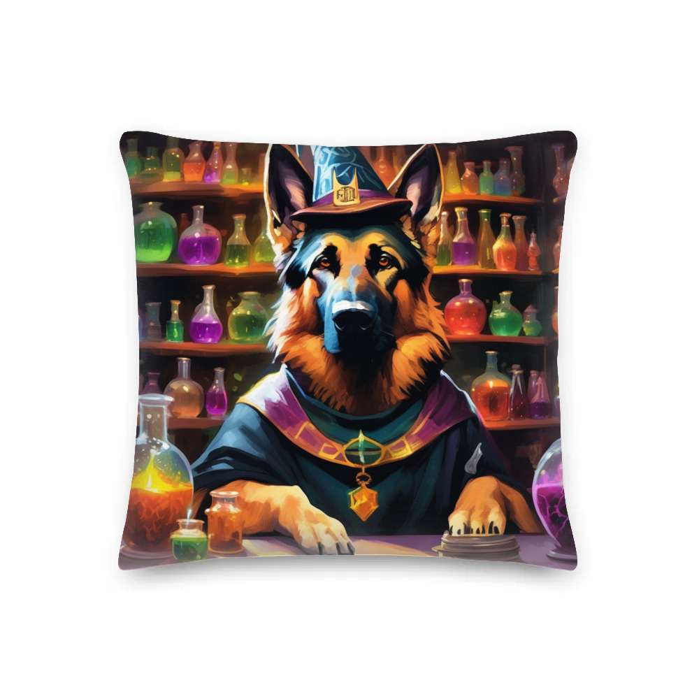 PugMug Custom German Shepherd Dog Premium Pillow