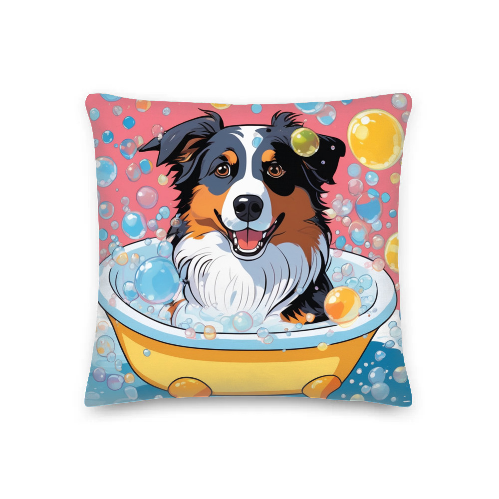 PugMug Custom Australian Shepherd Dog Premium Pillow