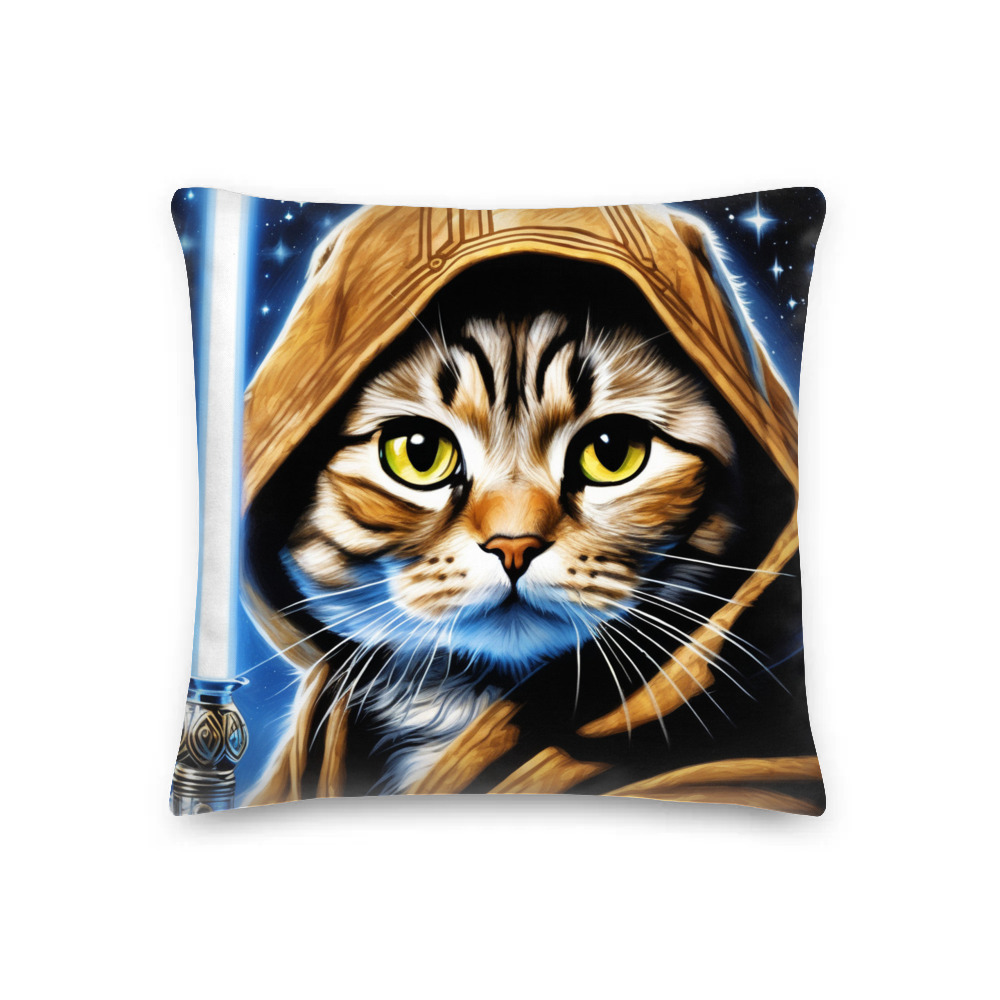 PugMug Custom Tabby Scottish Fold Cat Premium Pillow